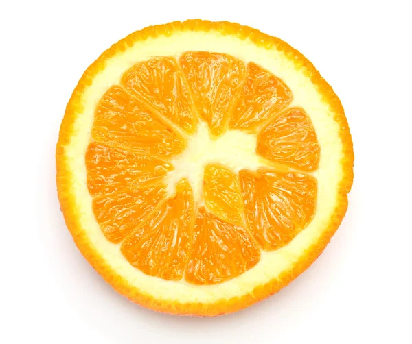 Oranje op witte achtergrond — Stockfoto