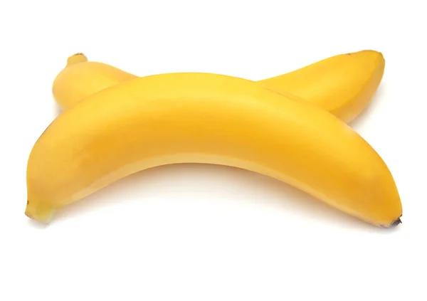 Bananer på vit bakgrund — Stockfoto