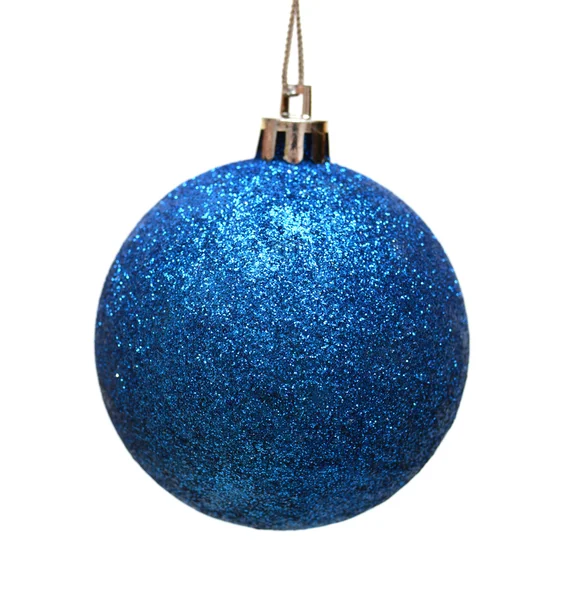 Blue christmas ball — Stock Photo, Image