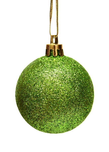 Зеленый рождественский мяч