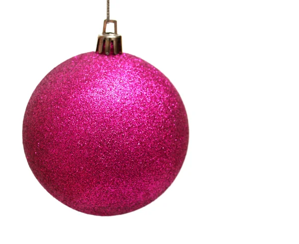 Pink christmas ball — Stock Photo, Image