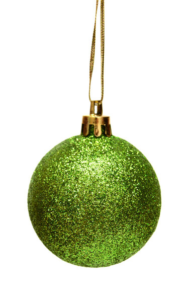 Зеленый рождественский мяч