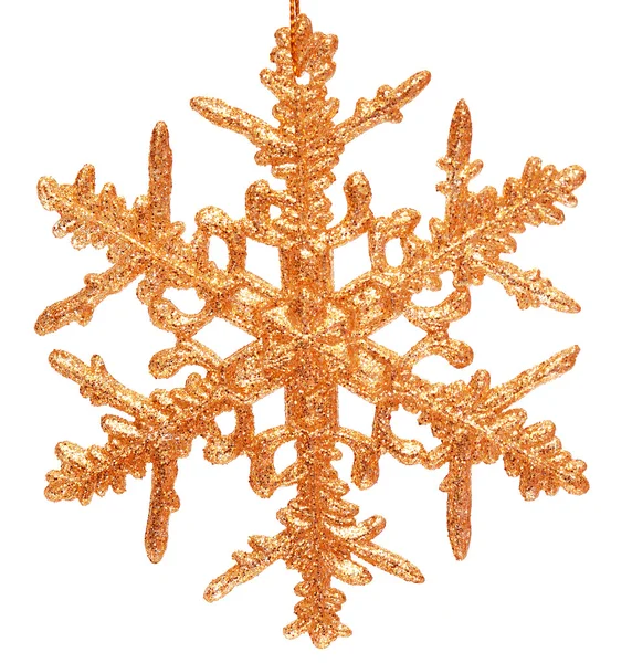 Gold snowflake — Stock Photo, Image