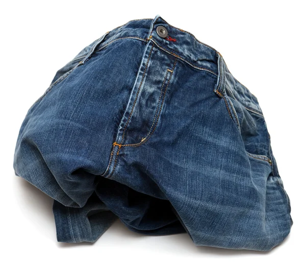 Calça jeans enrugada — Fotografia de Stock