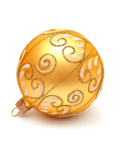 Boule de Noël jaune — Photo