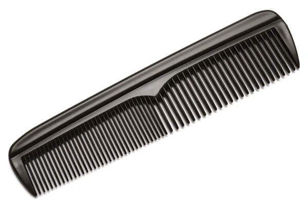 Black comb isolated — Stock Photo, Image
