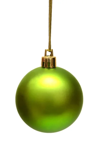 Bola verde de Navidad — Foto de Stock