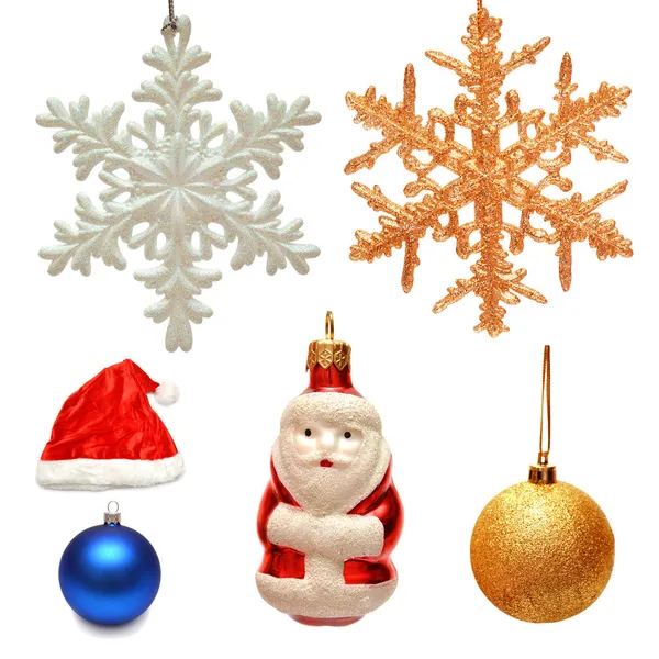 Collection of christmas toys — Stock Photo, Image