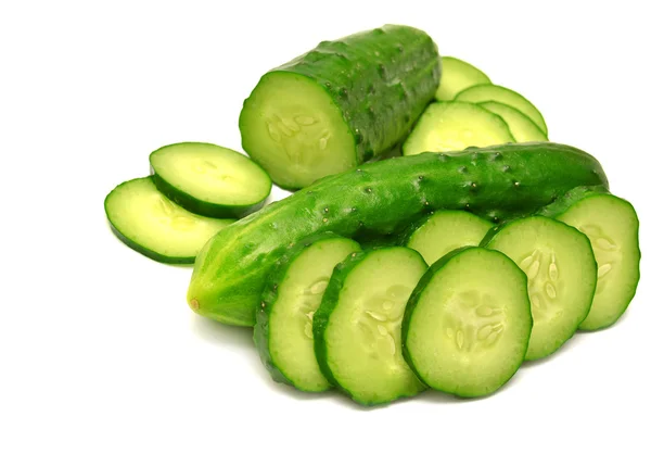 Cucumber and slices — Stock Photo, Image