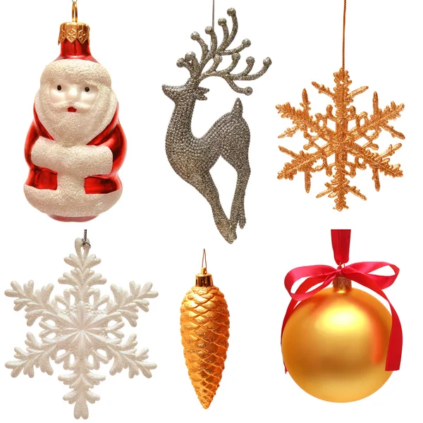 Collection of christmas toys — Stock Photo, Image