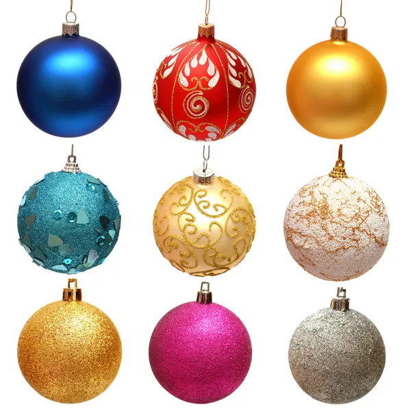 Collection of christmas balls — Stock Photo, Image