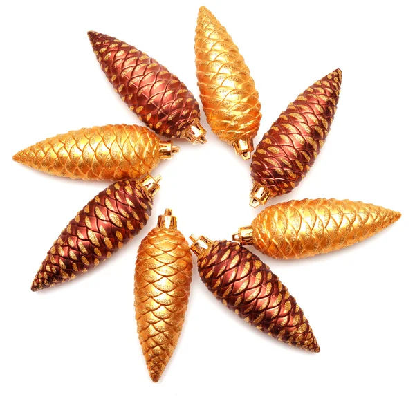 Cones de pinho de natal — Fotografia de Stock