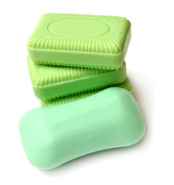 Yeşil sabun barlar
