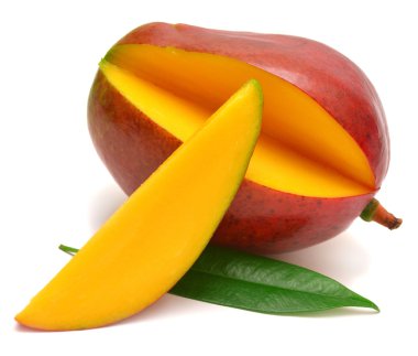 yaprakları ile mango