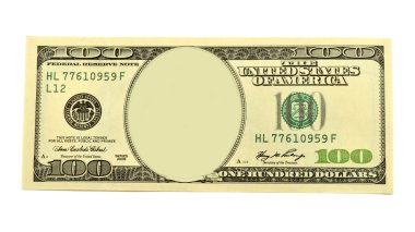 boş yüz dolarlık banknot