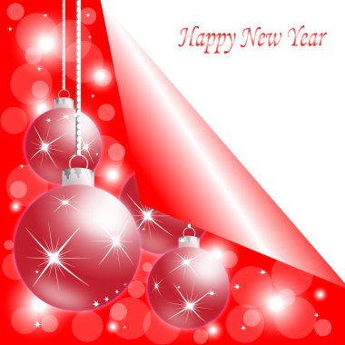 Yılbaşı kartpostal, eps10