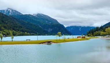 Achensee yaz peyzaj (Avusturya).