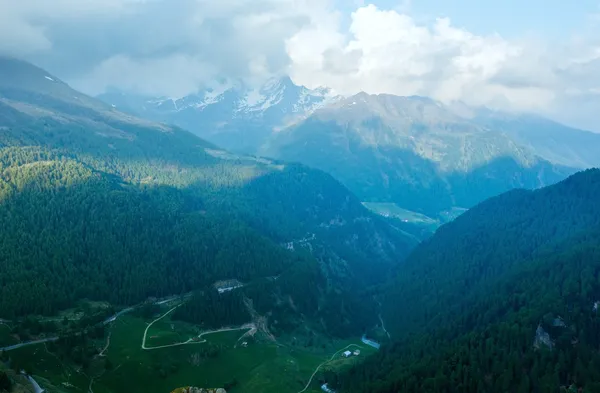 Paesaggio montano serale (Timmelsjoch, Austria  ) — Foto Stock