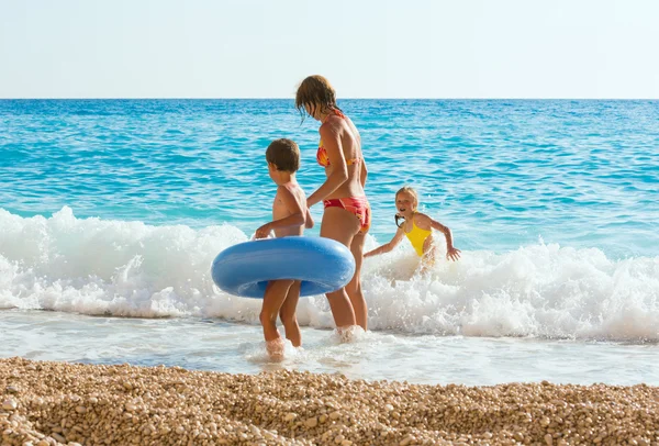 Vacances en famille en été Mer Ionienne — Photo