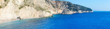 Porto katsiki beach panorama (lefkada, Yunanistan)