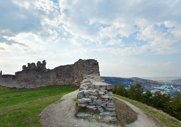 Spring ancient fortress ruins — Stock Photo, Image