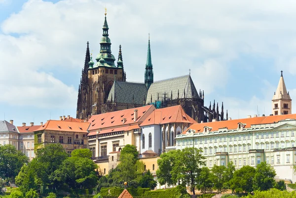 Castelo de Praga e Catedral de São Vito (República Checa ) — Fotografia de Stock