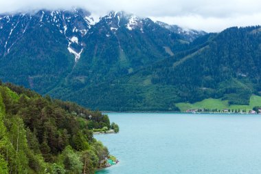 Achensee yaz peyzaj (Avusturya).