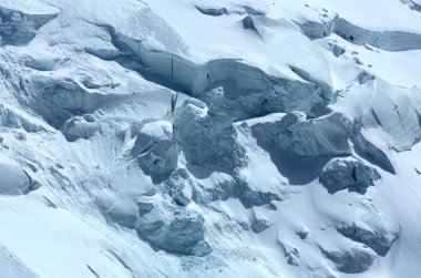 Mont blanc Dağı massif (görünümünden aiguille du midi Dağı, fr