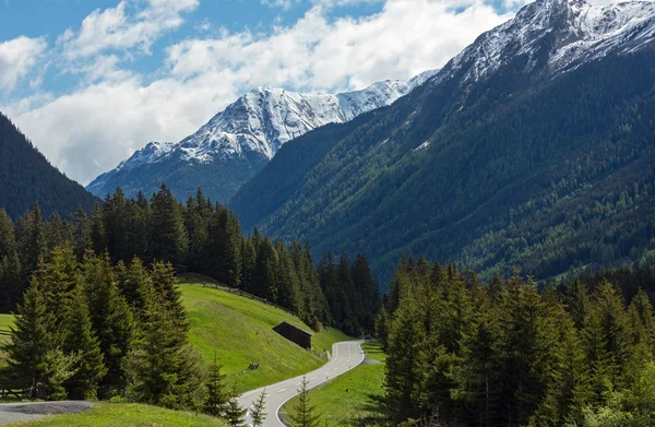 Silvretta Alpy v létě pohled, Rakousko — Stock fotografie