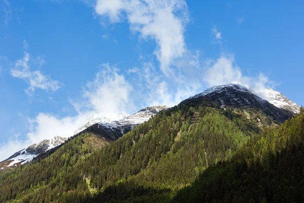 Silvretta Alpy latem widok, austria — Zdjęcie stockowe