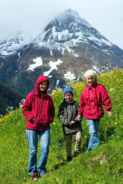 Silvretta Alpes vista de verão, Áustria — Fotografia de Stock