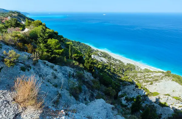 Lefkada coast beach (Grecja) — Zdjęcie stockowe