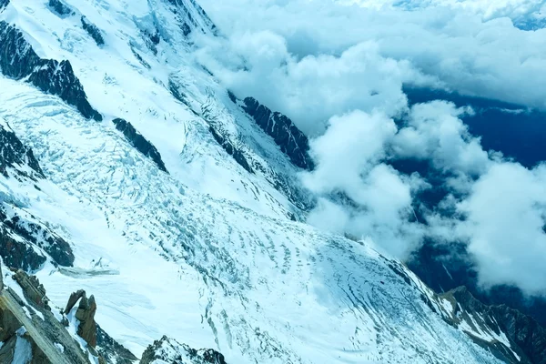 Mont Blanc mountain massif (view from Aiguille du Midi Mount, F — Stock Photo, Image