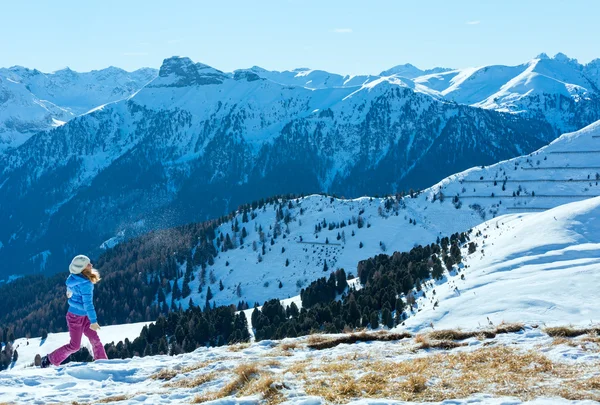 Belo inverno paisagem de montanha. — Fotografia de Stock