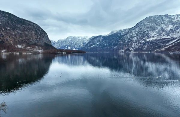 Hallstatt vista de inverno (Áustria ) — Fotografia de Stock