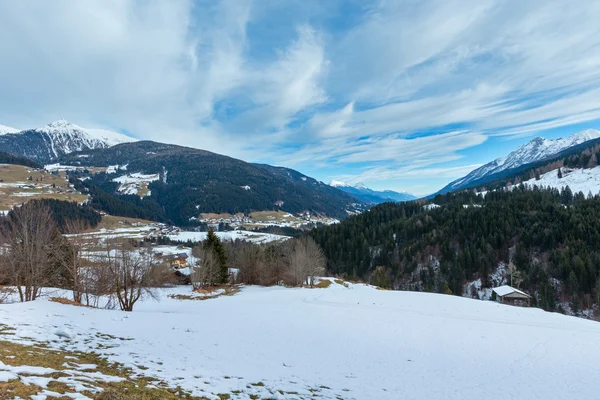 レーザッハ タール (オーストリアの山 obergail 村). — ストック写真
