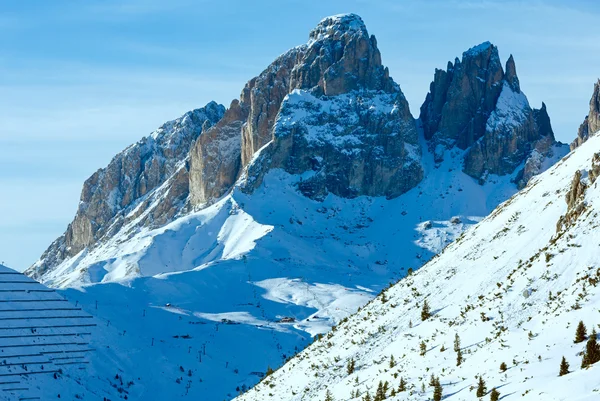 Vacker vinter bergslandskap. — Stockfoto