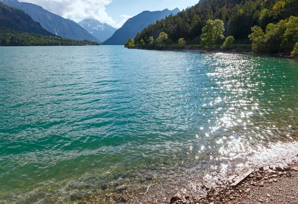 Jeziora plansee krajobraz lato (austria). — Zdjęcie stockowe