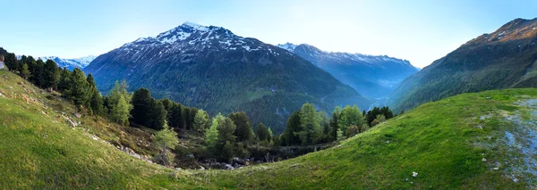 Paysage de montagne en soirée (Timmelsjoch, Autriche  ) — Photo