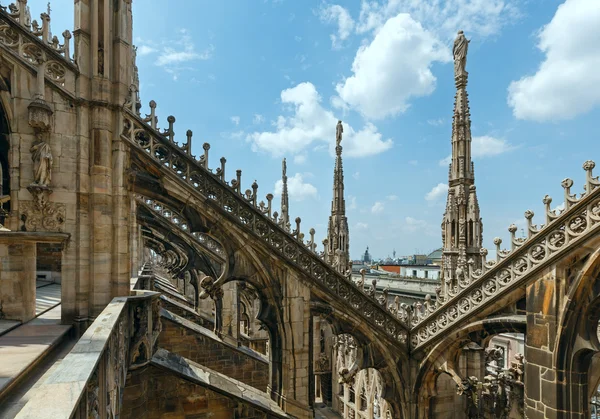 The roof of Milan Cathedra (Italy) — Stock Photo, Image