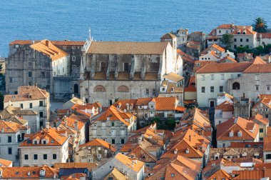 Dubrovnik Old Town manzarayı (Hırvatistan)