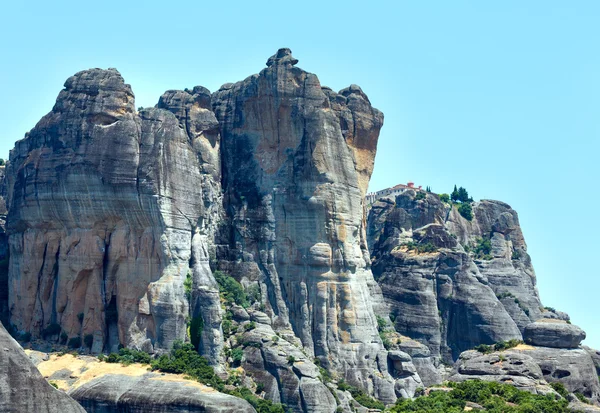 Sziklás Meteora-kolostorok — Stock Fotó