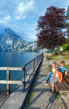 traunsee yaz göl (Avusturya).