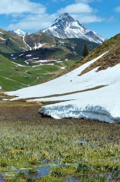 Vista alpina (Vorarlberg, Austria ) — Foto Stock