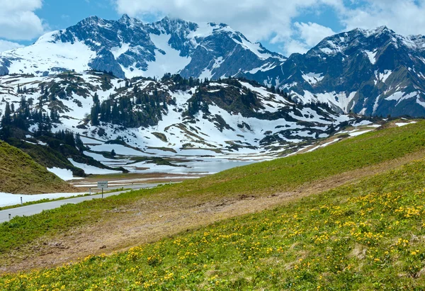 Vista alpina (Vorarlberg, Austria ) — Foto Stock