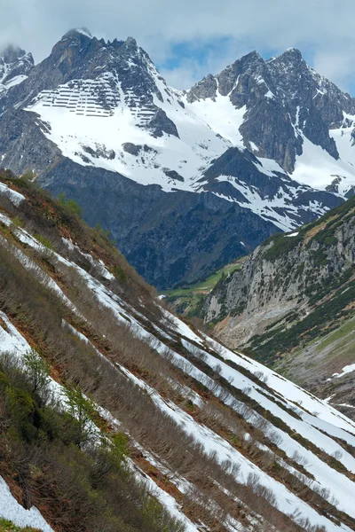 Vista alpina (Vorarlberg, Áustria) ) — Fotografia de Stock