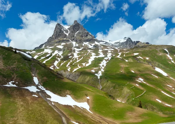 Vista alpina (Vorarlberg, Áustria) ) — Fotografia de Stock