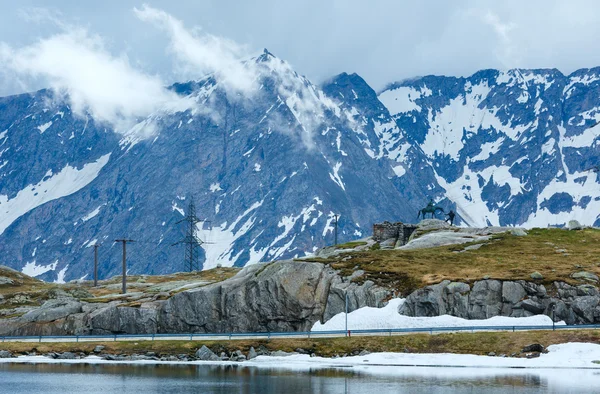 Alpes lac de montagne — Photo