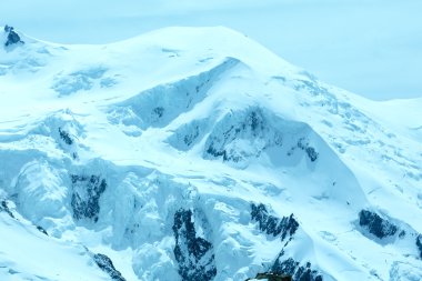 Mont Blanc mountain massif (view from Aiguille du Midi Mount, F clipart