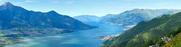 Como Gölü'nün yaz panorama (İtalya) — Stok fotoğraf